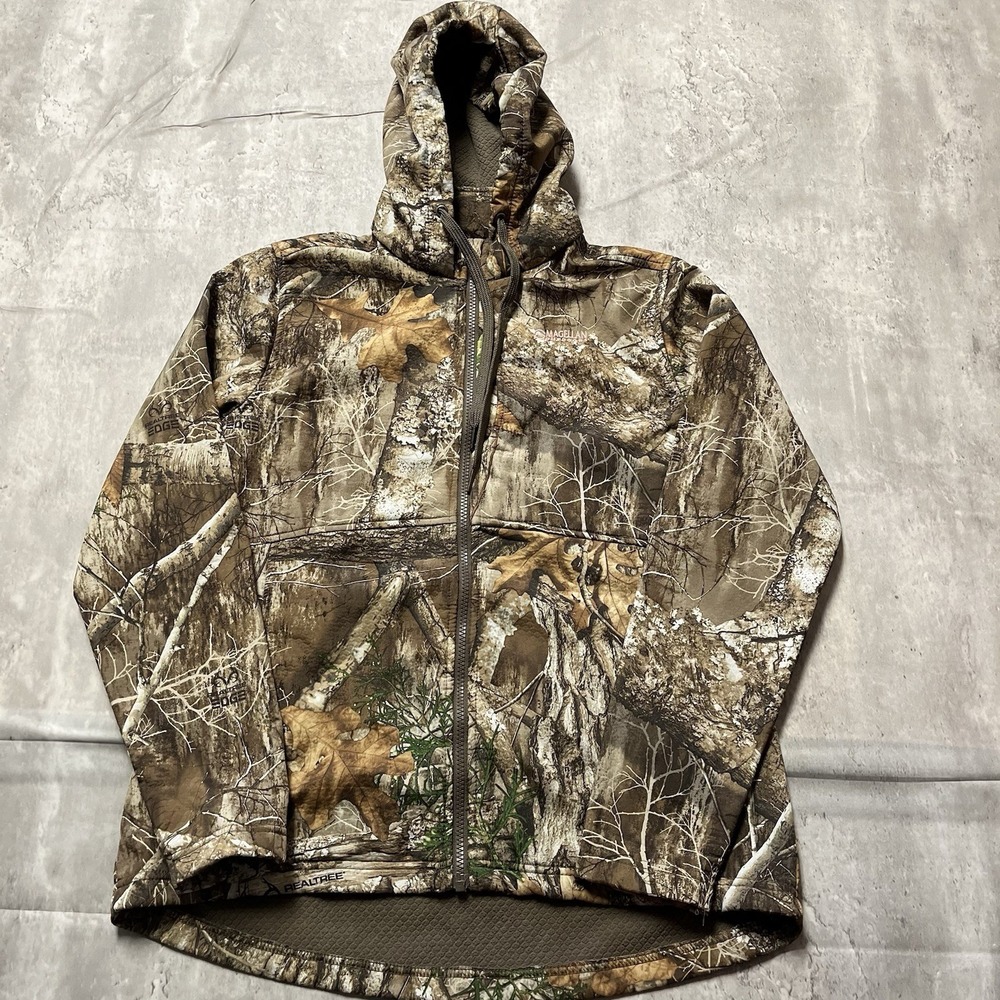 Magellan Outdoors Women's Hunt Gear Realtree Camo Button-Up Shirt M Long Sleeve